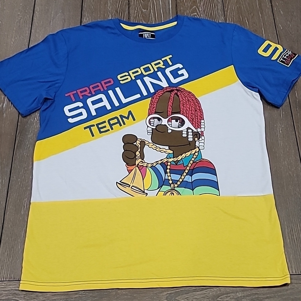 FRPLY Lil Yachty As Homer Simpson Trap Sport Sailing Team TShirt Size 3XL - Picture 2 of 9